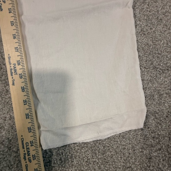 Ann Taylor Bright White 100% Linen Draw string Pants – Size 8 *Hem* - Picture 8 of 8